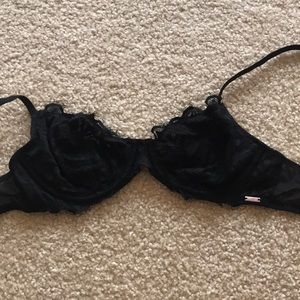 Pink Sexy Black Bra 34C